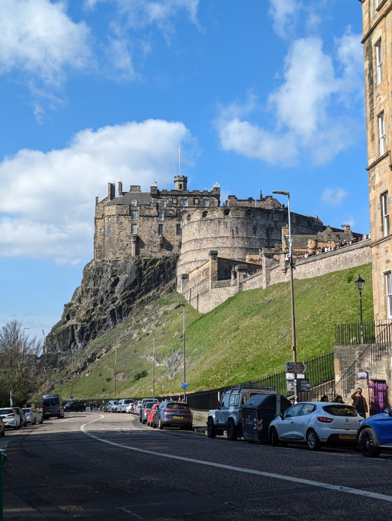 Edinburgh Castle from Lothian Road